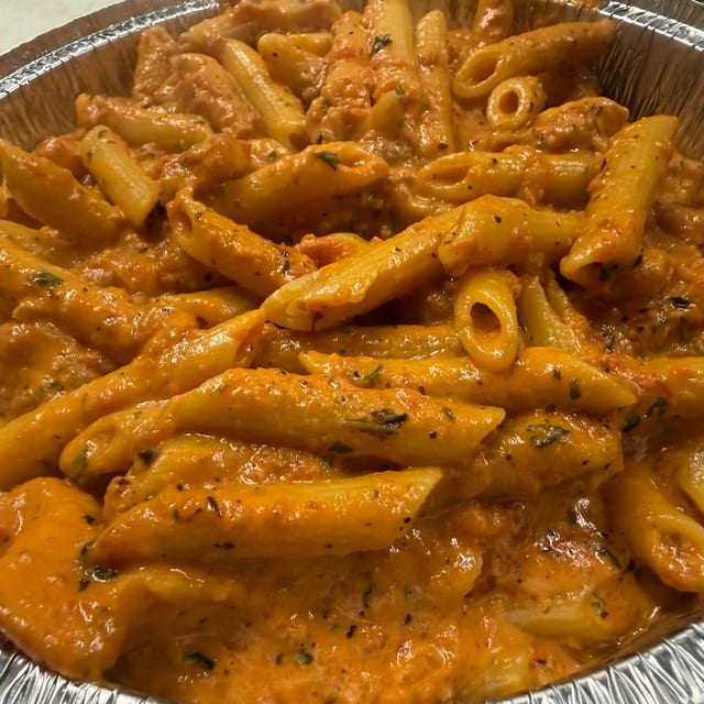 Baked Mostaccioli.