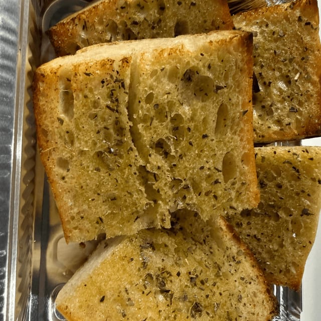 Crusty Italian Garlic Bread.